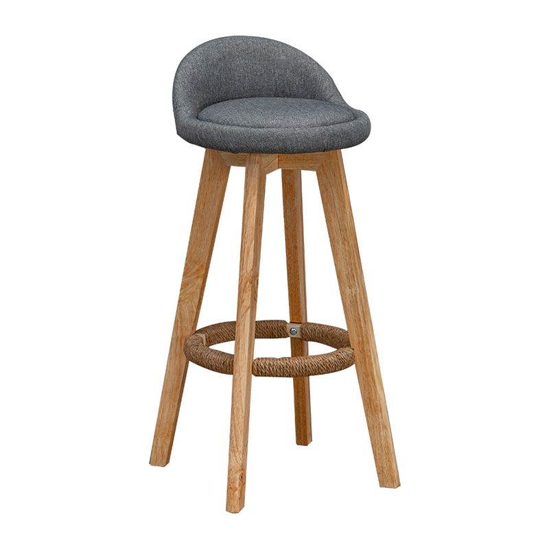 Contemporary Fabric Bar Stools 33.5-inch Natural Counter Chair with Cushion Clearhalo 'Bar Furniture' 'Bar Stools' 'bar_stools' 'furn' 'furn_bar_stools' 'furniture_bar_stools' 'Kitchen & Dining Furniture' 'kitchen&dining_furn' 'kitchen' 'kitchen_furn' Furniture' 1200x1200_51ff964f-1280-4393-a9e1-900f702697ee
