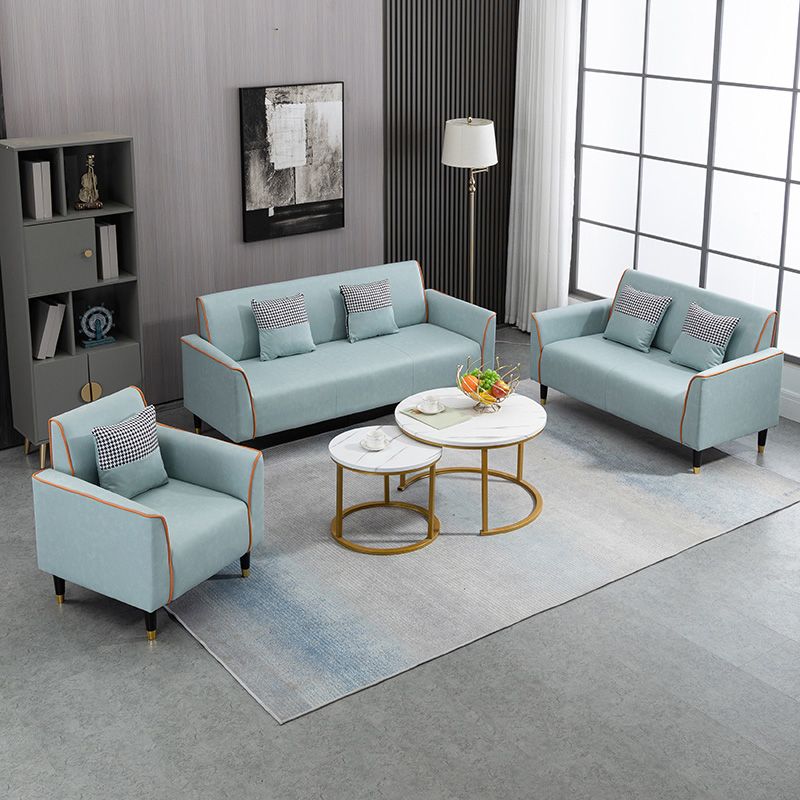 25.59" Wide Faux Leather Loveseat Square Arm Sofa for Living Room Clearhalo 'furn' 'furn_sofas' 'Furniture' 'Living Room Furniture' 'Sofa' 'sofas' 1200x1200_520185d5-af14-4081-a55a-e99707cec3a1