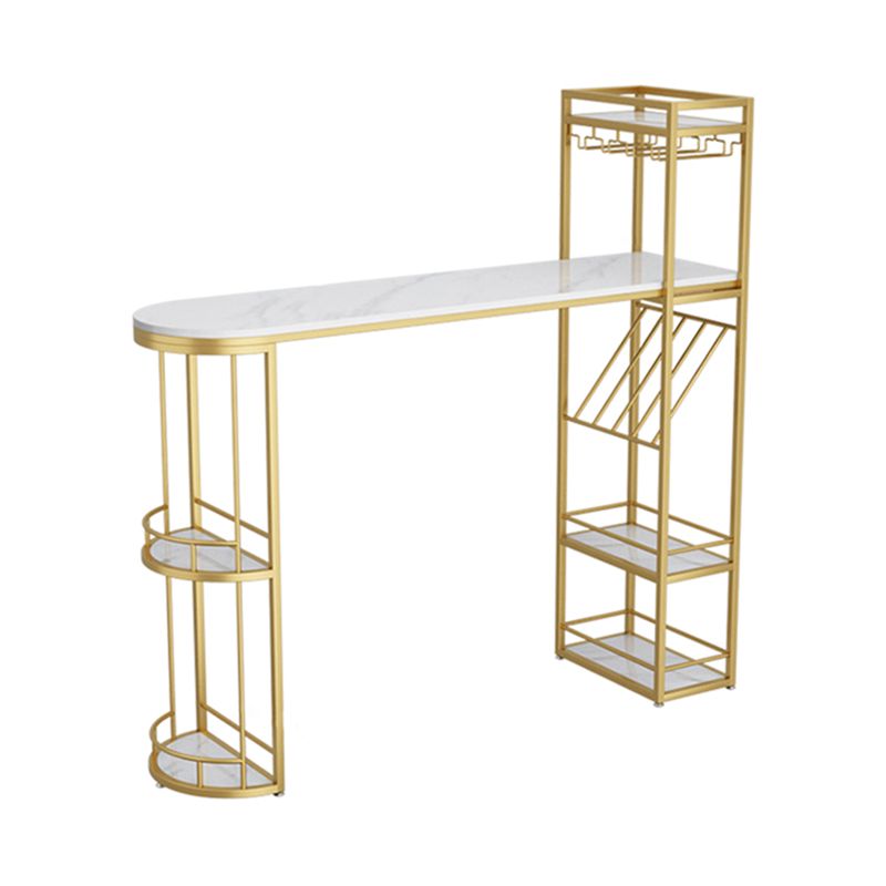 Double Pedestal Sintered Stone Dining Bar Table for Kitchen Dining Room Clearhalo 'Bar Furniture' 'Bar Tables' 'bar_tables' 'furn' 'furn_bar_tables' 'Furniture' 'Kitchen & Dining Furniture' 1200x1200_5201f922-c0dd-411f-9973-1fac02ad2d21