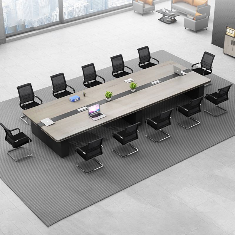 29,25 pollici di rettangolo della scrivania dell'ufficio contemporanea.