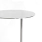 Mid-Century Stainless Steel Round Top Side Table 11-inch Pedestal End Table Clearhalo 'Coffee & Accent Tables' 'End & Side Tables' 'end_side_tables' 'furn' 'furn_end_side_tables' 'Furniture' 'Living Room Furniture' 1200x1200_520301d0-fd60-48cd-b1a6-45b744c95785