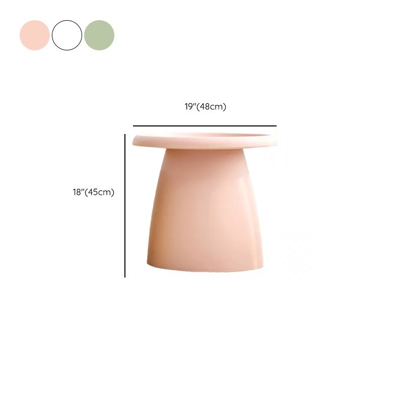 Glam Corner Table Plastic Round Pedestal Side End Snack Table Clearhalo 'Coffee & Accent Tables' 'End & Side Tables' 'end_side_tables' 'furn' 'furn_end_side_tables' 'Furniture' 'Living Room Furniture' 1200x1200_52042839-7b9a-4f30-a0cf-c8806ad05d4d