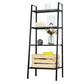 Bibliothèque de niveaux de style moderne 4 Open 59 "H x 14" W Ladder Bibshelf