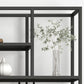 Metal Rectangle Open Bookcase Scandinavian Home Office Etagere Bookcase