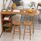 Mesa de bar contemporánea de 1/2/3 piezas, juego de mesa rectangular de madera para cocina