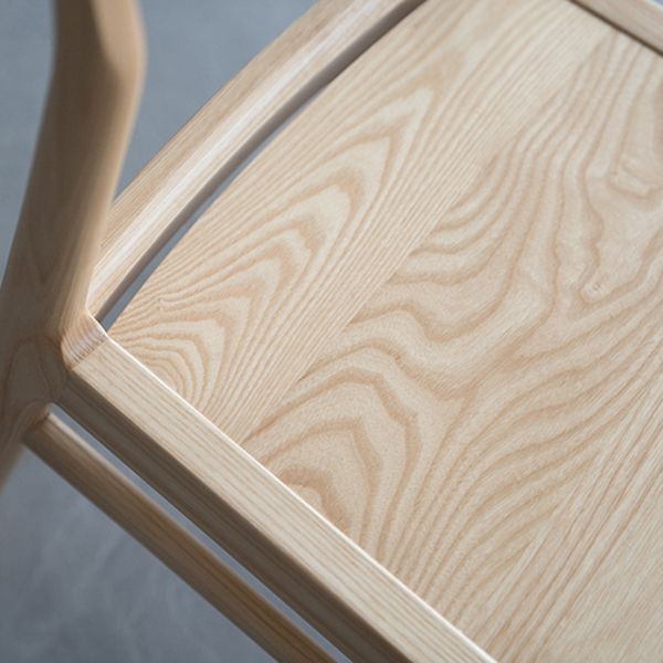 Silla lateral contemporánea de madera silla de comedor de madera para el hogar