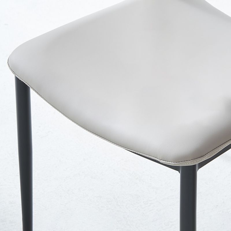 Minimalist Open Back Dining Side Chairs Leather Dining Side Chair for Home Clearhalo ' kitchen&dining_furn' 'Dining Chairs' 'Dining Tables & Seating' 'dining_chair' 'furn' 'furn_dining_chair' 'Furniture' 'furniture_dining_chair' 'Kitchen & Dining Furniture' 'kitchen' 1200x1200_520cc989-d2df-41c1-981e-8bf162754df4