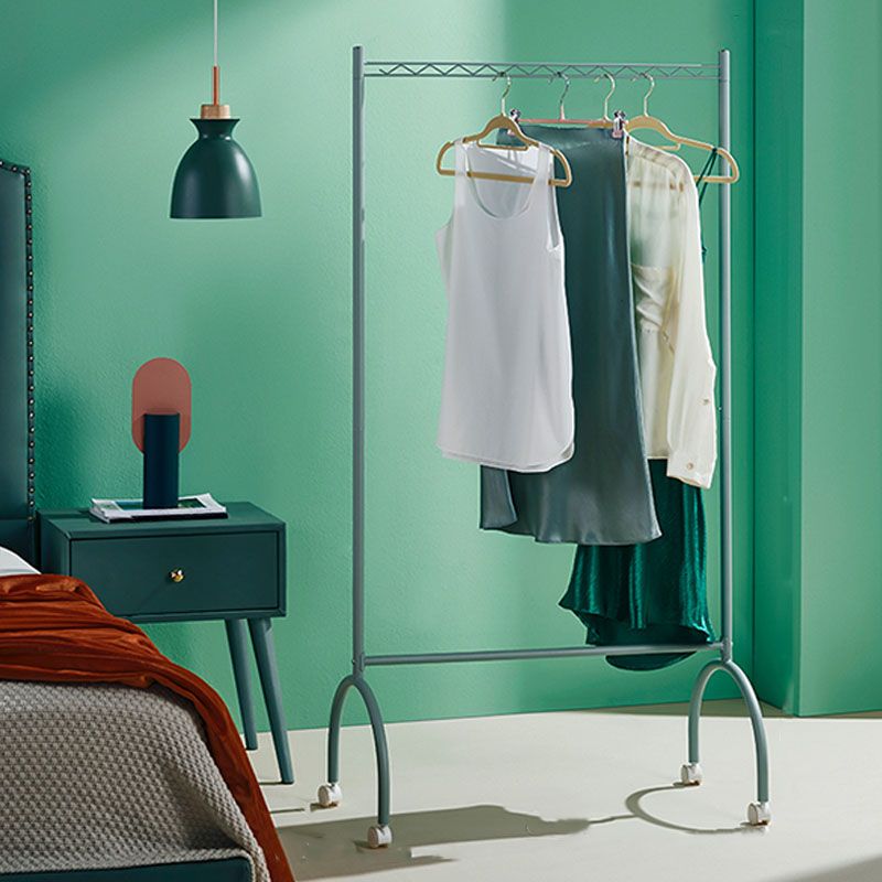 Nordic Hall Stand Stand Hooks and Castors Hall Tree Hanger Sala de dibujo