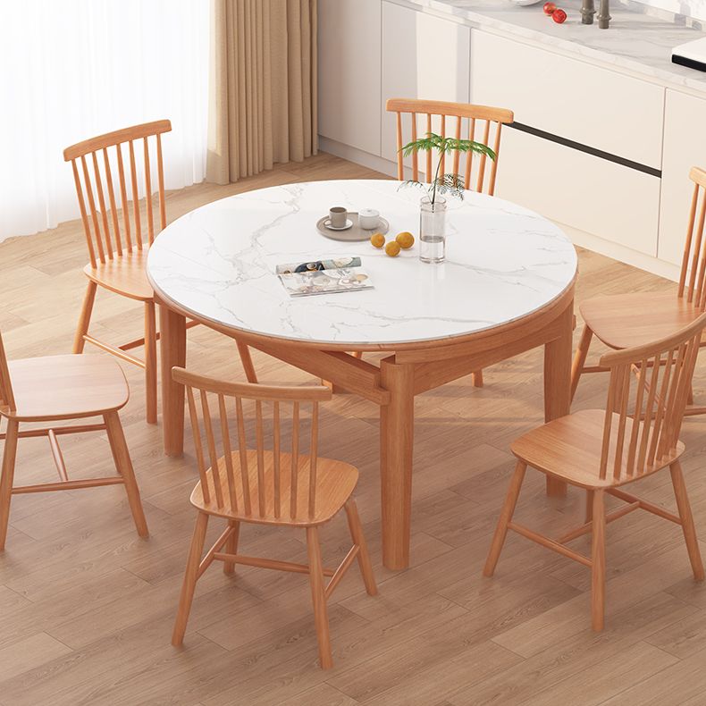 Set di tavoli da pranzo moderna 1/5/7 con mobili da cucina a base di legno