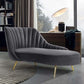 Living Room Recessed Arms Chaise Modern Style Velvet Chaise with Upholster Clearhalo 'Chairs & Seating' 'Chaise Lounge' 'chaise_lounge' 'furn' 'furn_chaise_lounge' 'Furniture' 'Living Room Furniture' 1200x1200_5214ced0-610c-4fdf-a09b-30b8dcee252e