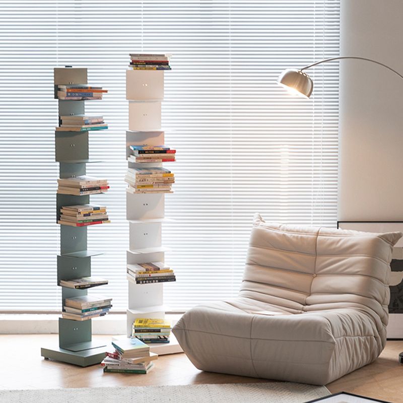 Modern Style Steel Bookshelf Vertical Closed Back Shelf Bookcase for Home Clearhalo 'Bookcases' 'furn' 'furn_bookcases' 'Furniture' 'furniture_bookcases' 'kitchen' 'kitchen_bookcases' 'Living Room Furniture' 'Office Furniture' 1200x1200_5214fa51-94ef-430a-9c71-89971f28db04