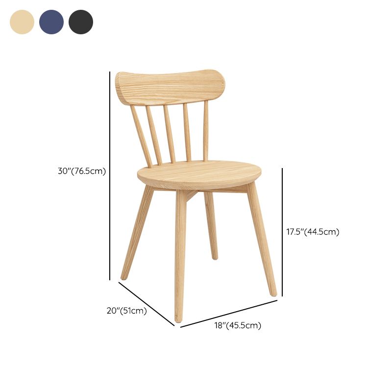 Zeitgenössischer Massivholz Windsor Essstuhl für Esszimmer