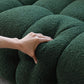 3/4-Seater Biscuit Back Sofa Modern Dark Green Tuxedo Arm Sofa