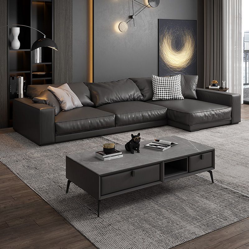 MODERNA MANO DESTRA DI SOFA E CHASE CON ARM SEQUATTO PER SOGGIORO