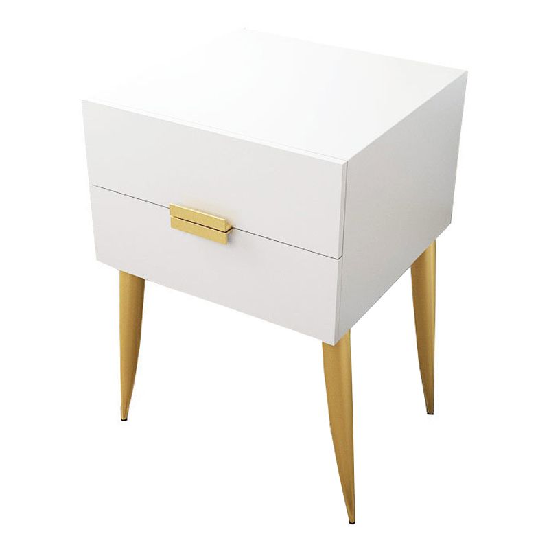 Tavolo da notte notturno in legno e metallo moderno comodino minimalista con gambe