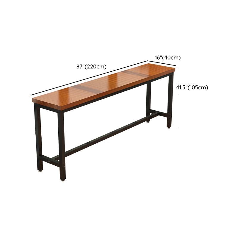 Industrial Bar Table Rectangle Wood Bar Table for Dining Room Clearhalo 'Bar Furniture' 'Bar Tables' 'bar_tables' 'furn' 'furn_bar_tables' 'Furniture' 'Kitchen & Dining Furniture' 1200x1200_52195096-a33a-49fd-b814-c650124d79be