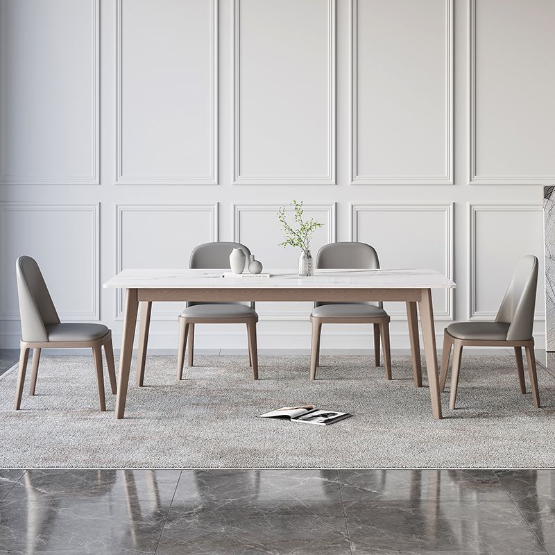 4本の脚のあるレストラン長方形のテーブルのための中世のモダンな焼結さた石のトップテーブル