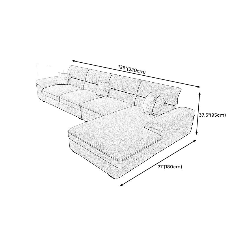 Contemporary Linen Pillow Top Arm Sectional with Removable Cushions for Living Room Clearhalo 'furn' 'furn_sectionals' 'Furniture' 'furniture_sectionals' 'kitchen' 'kitchen_sectionals' 'Living Room Furniture' 'Sectionals' 1200x1200_521a9d87-ecc5-4cbf-8558-dbe356f603f7