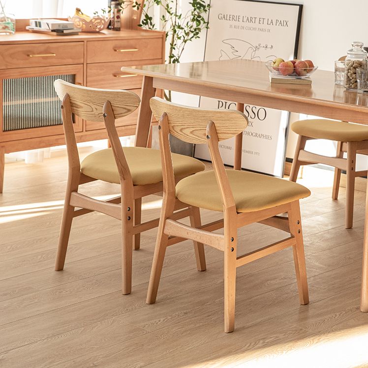 Contemporary Wooden Indoor Open Back Dining Side Chair of 16'' Wide Dining Chair Clearhalo ' kitchen&dining_furn' 'Dining Chairs' 'Dining Tables & Seating' 'dining_chair' 'furn' 'furn_dining_chair' 'Furniture' 'furniture_dining_chair' 'Kitchen & Dining Furniture' 'kitchen' 1200x1200_521f769f-ce24-4234-80ef-8cf838c78c87