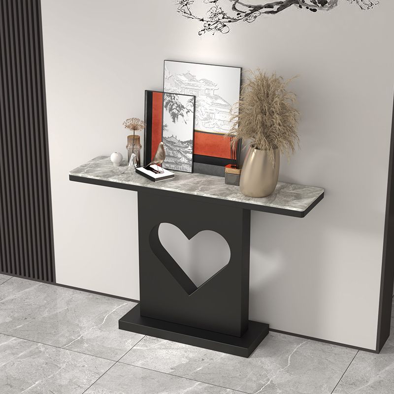 グラム長方形の鉄コンソールテーブルステイン耐性台座屋外コンソールテーブル