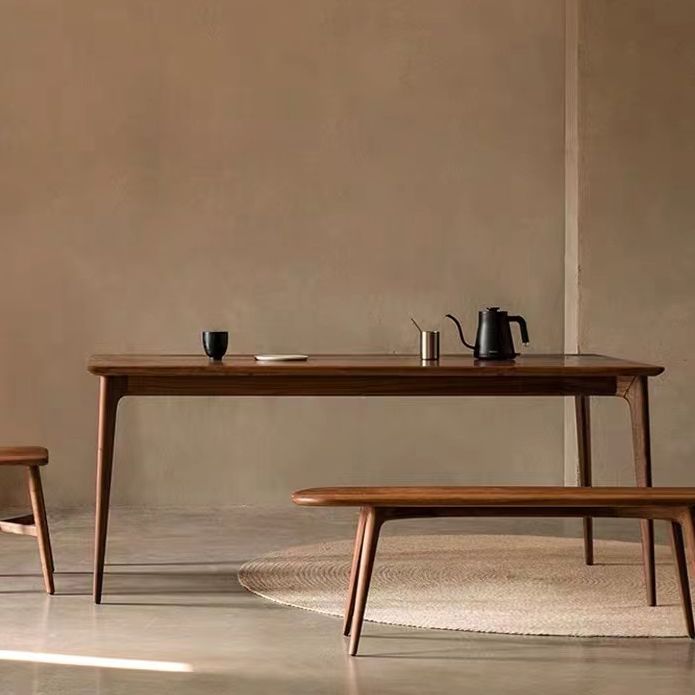 Pine Solid Wood Table Contemporary Rectangle Dining Table for Kitchen Home Clearhalo ' dining_table' 'Dining Tables & Seating' 'Dining Tables' 'Furniture' 'furniture_dining_table' 'Kitchen & Dining Furniture' 'kitchen&dining_furn' 'kitchen' 'kitchen_dining_table' 1200x1200_5224b05b-ceec-41ed-bd29-609ffb9c7468
