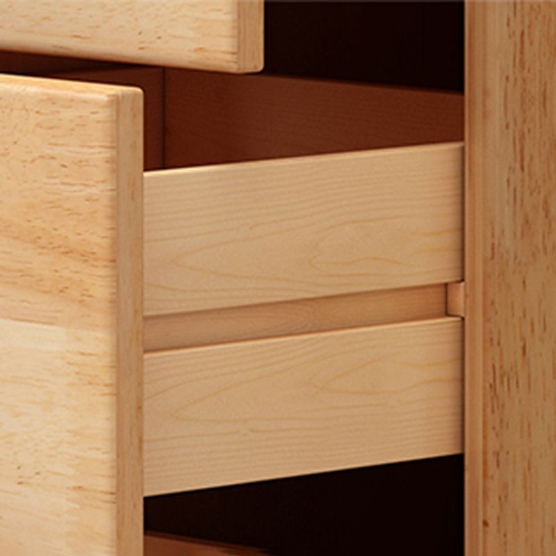 73,23 "Alta cassetta angolare a 4 cassetti, cassa di accento di legno con ripiani