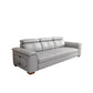 Silve Faux Leder hoher Rückenkissen Top Armsofa/Schnitt mit fleckresistent