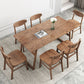 Rectangle Ash Wood Table in Walnut Contemporary Wooden Dining Table with Double Pedestal Clearhalo ' dining_table' 'Dining Tables & Seating' 'Dining Tables' 'furn' 'furn_dining_table' 'Furniture' 'furniture_dining_table' 'Kitchen & Dining Furniture' 'kitchen&dining_furn' 'kitchen' 'kitchen_dining_table' 1200x1200_52256566-a5a4-47aa-9b4d-722ea0304f01