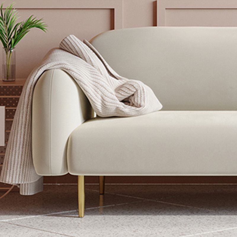 Velvet Tight Back Sofa with Square Arm for Living Room 29.53" High