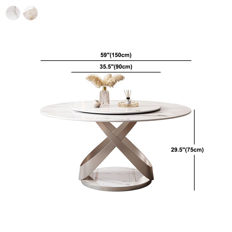 Pedestal Casual Dining Table Round Table for Home Kitchen Desk Clearhalo 'Dining Tables & Seating' 'Dining Tables' 'dining_table' 'furn' 'furn_dining_table' 'Furniture' 'Kitchen & Dining Furniture' 1200x1200_5228372e-1bd9-42f5-a45a-37680c5958b4