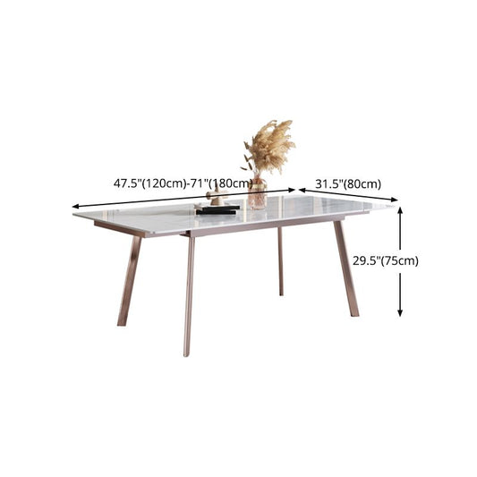 Glam 1/4/5/7 Pieces Dining Set Sintered Stone Dining Table Set with Leather Chairs Clearhalo 'Dining Room Sets' 'Dining Tables & Seating' 'dining_room_set' 'furn' 'furn_dining_room_set' 'Furniture' 'furniture_dining_room_set' 'Kitchen & Dining Furniture' 'kitchen&dining_furn' 'kitchen' 1200x1200_522b93dd-9dce-4a41-975a-7fa19981a1bc