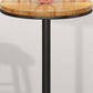Modern Round Bar Dining Table Indoor Wood Top Bar Height Pub Table Iron Base Clearhalo 'Bar Furniture' 'Bar Tables' 'bar_tables' 'furn' 'furn_bar_tables' 'Furniture' 'furniture_bar_tables' 'Kitchen & Dining Furniture' 'kitchen&dining_furn' 'kitchen' 1200x1200_522bfb5f-4ba3-4d94-a21a-86662cfc7b1d