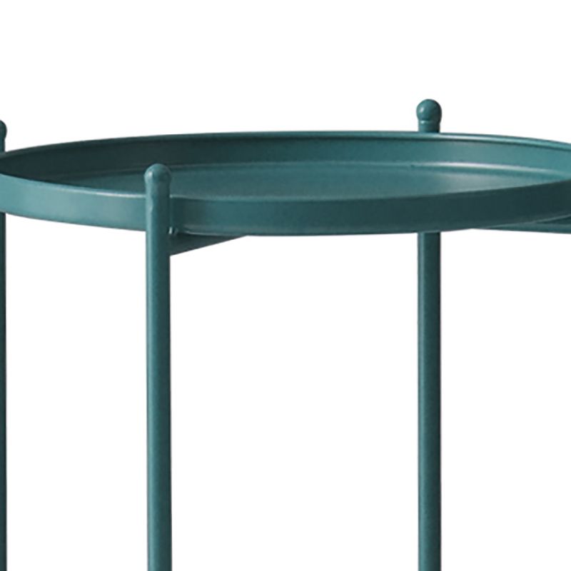 ミッドセンチュリーラウンドトレイトップサイドエンドテーブル4脚サイドテーブル