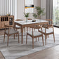 Rectangle Mid-Century Modern Dining Table White Sintered Stone Table with 4 Ash Solid Wood Legs Clearhalo ' dining_table' 'Dining Tables & Seating' 'Dining Tables' 'furn' 'furn_dining_table' 'Furniture' 'furniture_dining_table' 'Kitchen & Dining Furniture' 'kitchen&dining_furn' 'kitchen' 'kitchen_dining_table' 1200x1200_5230a387-8675-464c-ab7c-b69fbae27723