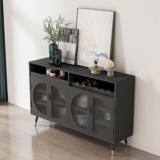 Legno moderno 39 "h sideboard buffet porta da pranzo per pranzo buffet server