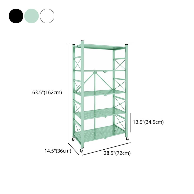 Industrial Geometric Bookcase Metal Open Back Bookcase with Wheels Clearhalo 'Bookcases' 'furn' 'furn_bookcases' 'Furniture' 'furniture_bookcases' 'Office Furniture' 1200x1200_5234cfd5-2155-40d6-aa08-0b7661a34236