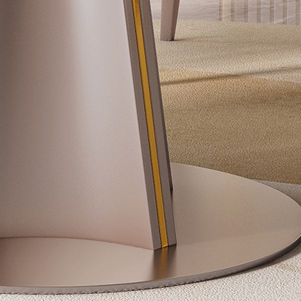 Sintered Stone Dining Table Drop-Leaf Round Dinner Table for Dining Room Clearhalo 'Dining Tables & Seating' 'Dining Tables' 'dining_table' 'furn' 'furn_dining_table' 'Furniture' 'Kitchen & Dining Furniture' 1200x1200_52354209-5380-45c7-881d-455b97fb402f