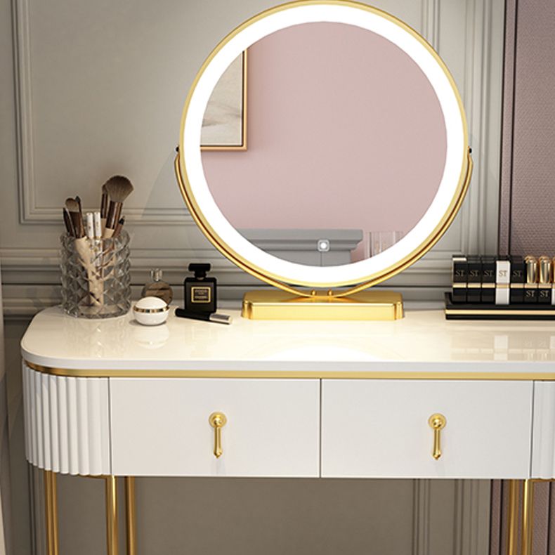 Glam Bedroom Vanity Dressing Table Wood Vanity Dressing Table Set