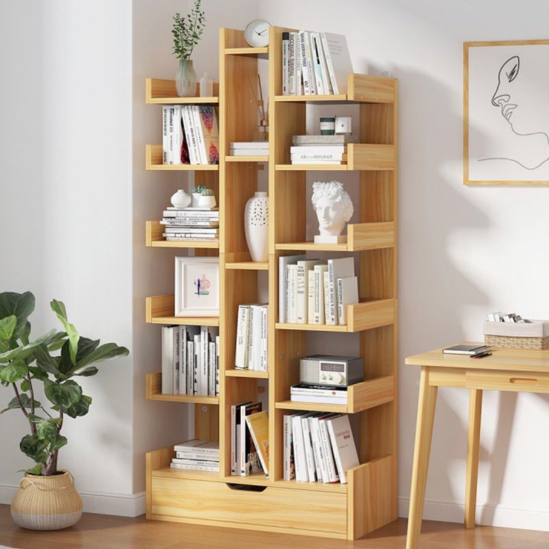 Scandinavian Manufactured Wood Etagere Bookshelf Vertical Open Bookcase for Home Clearhalo 'Bookcases' 'furn' 'furn_bookcases' 'Furniture' 'furniture_bookcases' 'Office Furniture' 1200x1200_523605fa-8bd8-4a91-80e2-8a3d983bf9a2