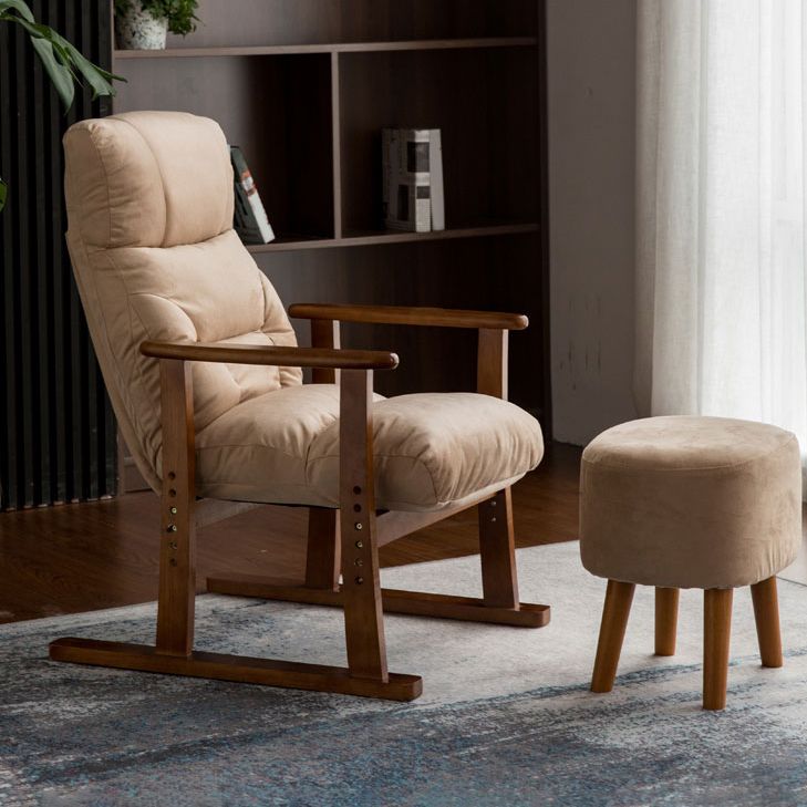 Moderna telaio in legno standard reclinabile sedia reclinabile a colori solidi