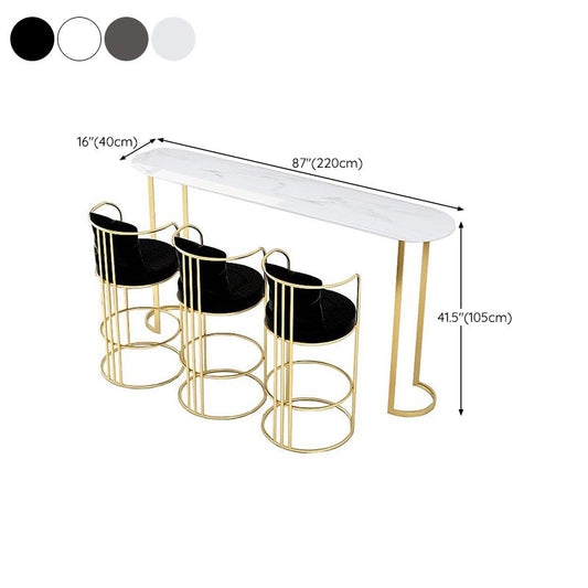 グラムパブテーブル楕円形のバーの高さ屋内の二重台座バーテーブル