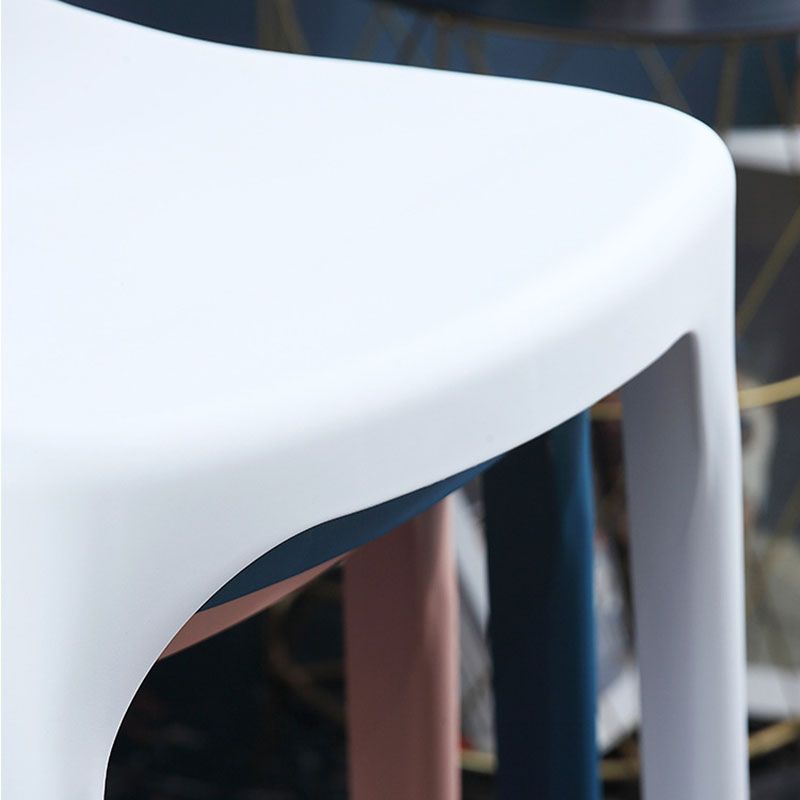 Contemporary Style Chair Kitchen Armless Chair with Plastic Legs Clearhalo 'Dining Chairs' 'Dining Tables & Seating' 'dining_chair' 'furn' 'furn_dining_chair' 'Furniture' 'furniture_dining_chair' 'Kitchen & Dining Furniture' 1200x1200_5238848f-451a-459d-9f18-f83af2ba5450