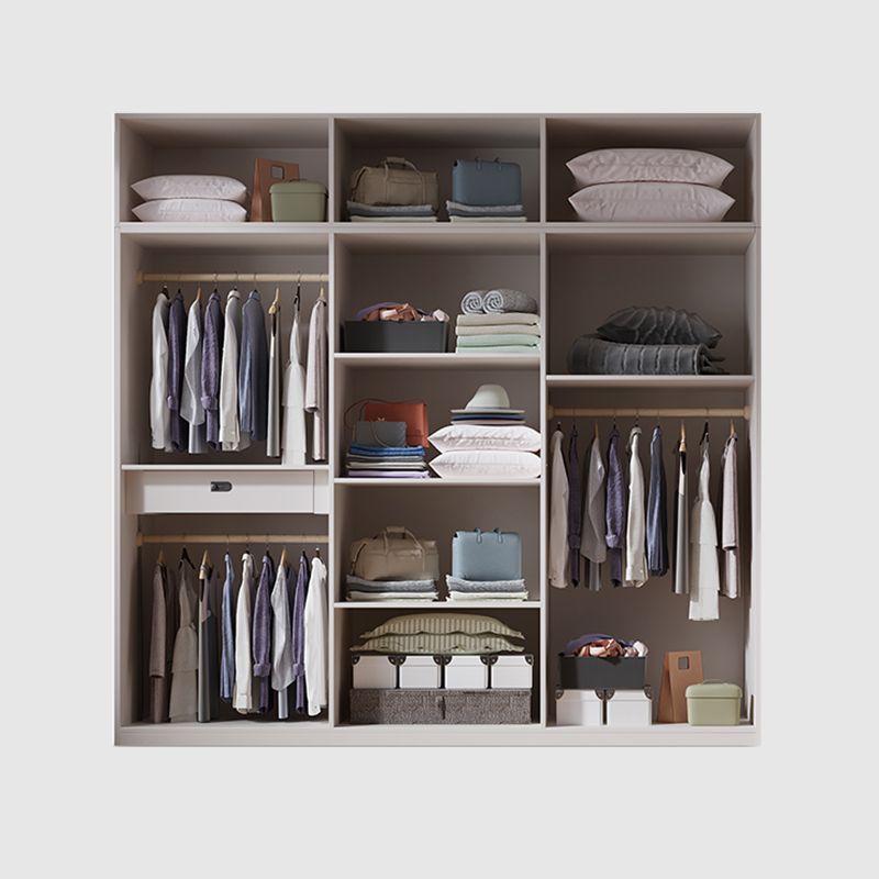 Bedroom Soft Close Doors Armoire Modern Style Wooden Wardrobe Cabinet