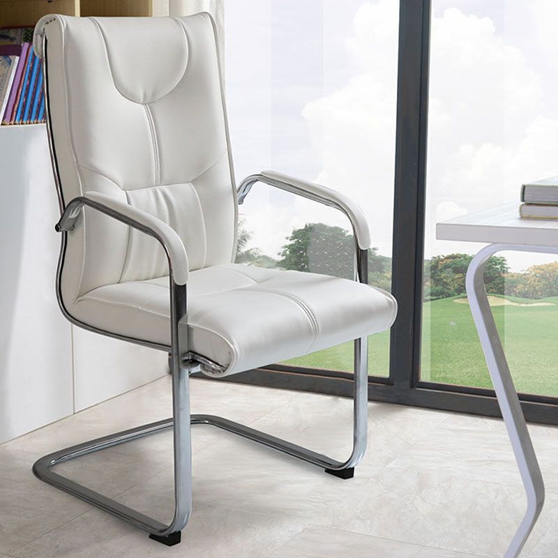 Sedia moderna sedia a bracciola a bracciola sedia in pelle posteriore alta