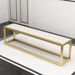 Contemporary Upholstered Bench Home Rectangle Seating Bench with Metal Legs Clearhalo 'Benches' 'Chairs & Seating' 'furn' 'furn_benches' 'Furniture' 'Living Room Furniture' 1200x1200_523a7d7c-b293-4e02-9f04-f45dc429330b