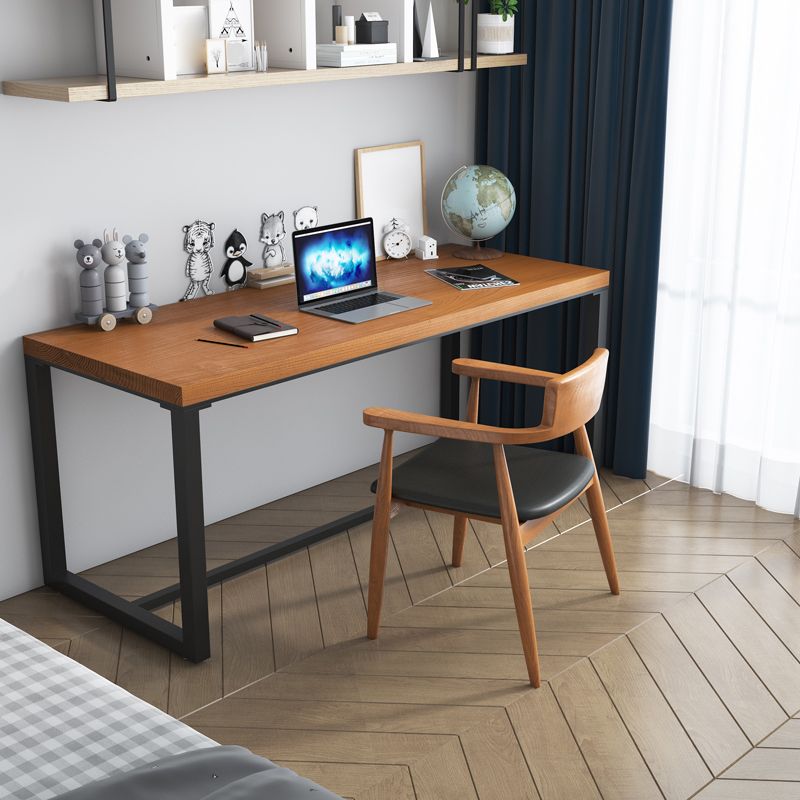 Vast hout rechthoekig schrijfbureau 29.53-inch hoge bureau met slee