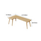 Solid Wood L-Shape Writing Desk Modern & Contemporary Laptopt Table