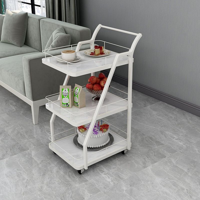 Manufactured Wooden Prep Table Dining Room Rolling Prep Table