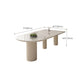 Slate and Metal Table Modern Minimalist Home White Dining Table