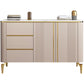 Glam Style Stone Buffet Stand Engineered Wood Buffet Sideboard with 3-Drawer Clearhalo 'buffet_sideboard' 'Buffets & Sideboards' 'furn' 'furn_buffet_sideboard' 'Furniture' 'Kitchen & Dining Furniture' 1200x1200_523b85a8-488d-4662-a3af-57e9ded13e40